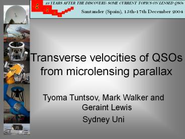 Transverse velocities of QSOs from microlensing parallax