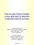 Peertopeer fractal models: a new approach to describe multiscale network process PowerPoint PPT Presentation