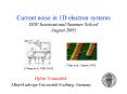 Current noise in 1D electron systems ISSP International Summer School August 2003 PowerPoint PPT Presentation