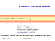 Introduction to Model Conceptualization and Design
