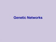 Genetic Networks