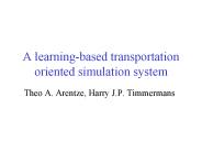 A learningbased transportation oriented simulation system