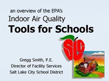 Indoor Air Quality Tools for Schools