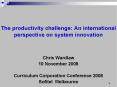 The productivity challenge: An international perspective on system innovation PowerPoint PPT Presentation