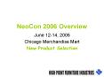 NeoCon 2006 Overview PowerPoint PPT Presentation