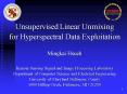 Unsupervised Linear Unmixing PowerPoint PPT Presentation