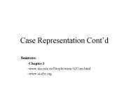 Case Representation Contd