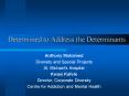 Determined to Address the Determinants PowerPoint PPT Presentation