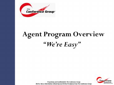 Agent Program Overview