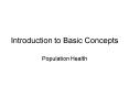 Introduction to Basic Concepts PowerPoint PPT Presentation