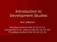 Introduction to Development Studies PowerPoint PPT Presentation