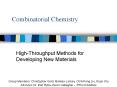 Combinatorial Chemistry PowerPoint PPT Presentation