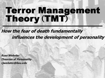 Terror Management Theory TMT
