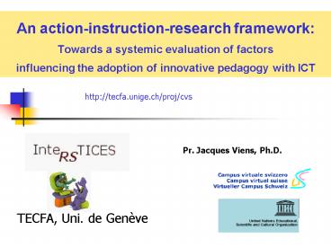 An actioninstructionresearch framework: Towards a systemic evaluation offactors influencingtheadopti