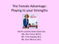 The Female Advantage: Playing to your Strengths PowerPoint PPT Presentation