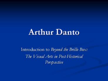 Arthur Danto
