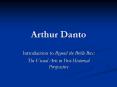 Arthur Danto PowerPoint PPT Presentation