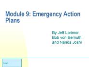 Module 9: Emergency Action Plans