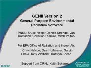 GENII Version 2 General Purpose Environmental Radiation Software