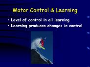 Motor Control