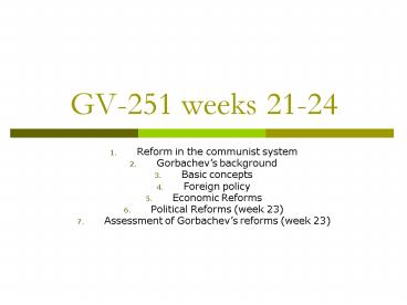 GV251 weeks 2124