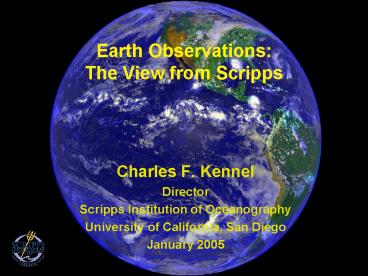 Earth Observations: The View from Scripps