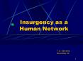 Insurgency as a Human Network PowerPoint PPT Presentation