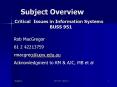Critical Issues in Information Systems BUSS 951 PowerPoint PPT Presentation