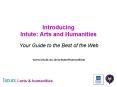 Introducing Intute: Arts and Humanities PowerPoint PPT Presentation