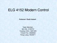 ELG 4152 Modern Control