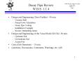 Decay Pipe Review W.B.S. 1.1.4 PowerPoint PPT Presentation