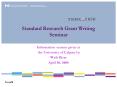 Standard Research Grant Writing Seminar PowerPoint PPT Presentation