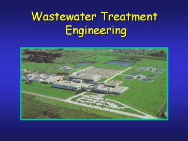 Wastewater Treatment