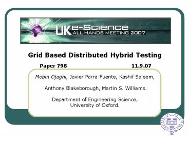 Grid Based Distributed Hybrid Testing