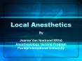 Local Anesthetics PowerPoint PPT Presentation