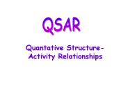 Quantative StructureActivity Relationships