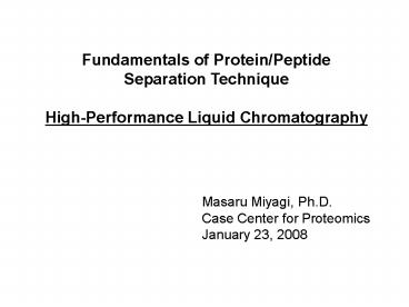 Amino acids, Peptide bond and Amino acid analysis