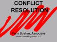 CONFLICT RESOLUTION PowerPoint PPT Presentation