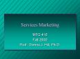 Services Marketing PowerPoint PPT Presentation
