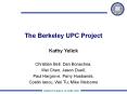 The Berkeley UPC Project PowerPoint PPT Presentation