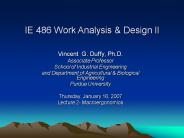 IE 486 Work Analysis