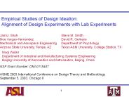 Empirical Studies of Design Ideation: