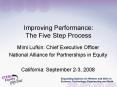 Improving Performance: The Five Step Process PowerPoint PPT Presentation