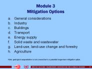 Module 3 Mitigation Options