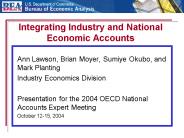 Integrating Industry and National Economic Accounts