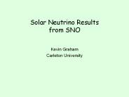 Solar Neutrino Results from SNO