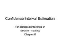 Confidence Interval Estimation PowerPoint PPT Presentation