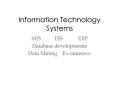 Information Technology Systems PowerPoint PPT Presentation