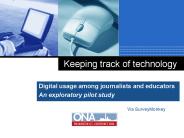 Keeping track of technology