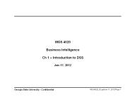 MGS 4020 Business Intelligence Ch 1 